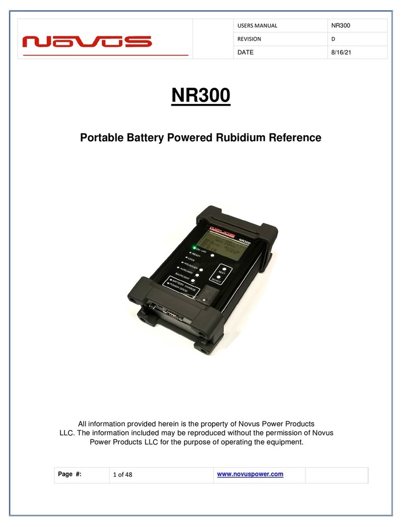 Novus NR300 manual