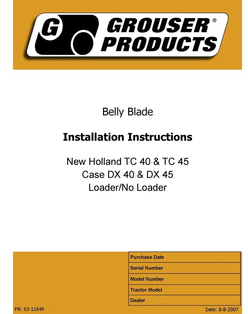 Grouser Products New Holland TC 40 installation instructions