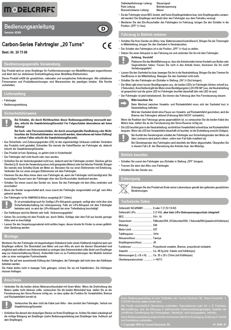 ModelCraft Carbon Series User manual