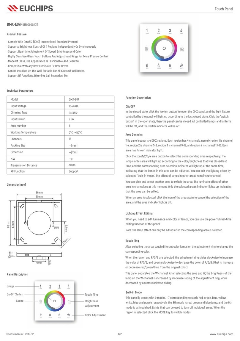 EUCHIPS DMX-E07 quick start guide