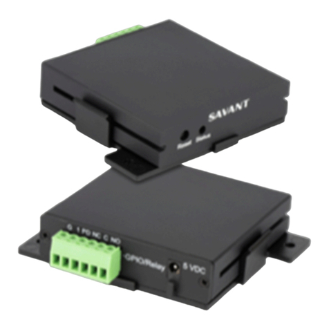 Savant SmartControl SSC-W003I User manual