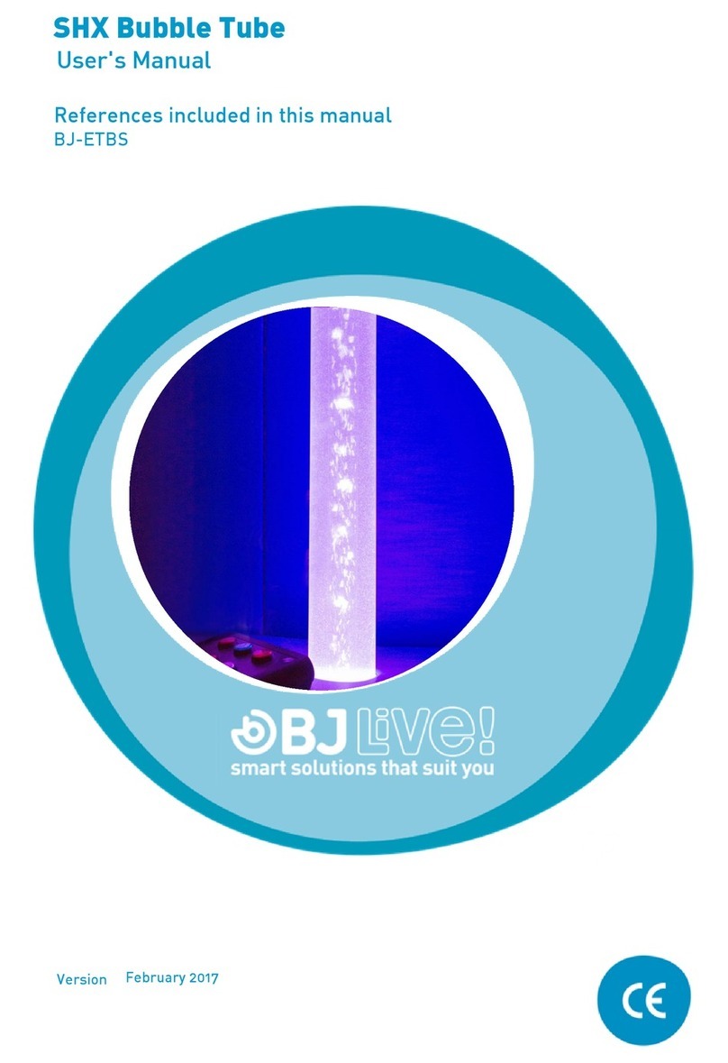 BJ Live SHX Bubble Tube user manual BJ Live SHX Bubble Tube user manual