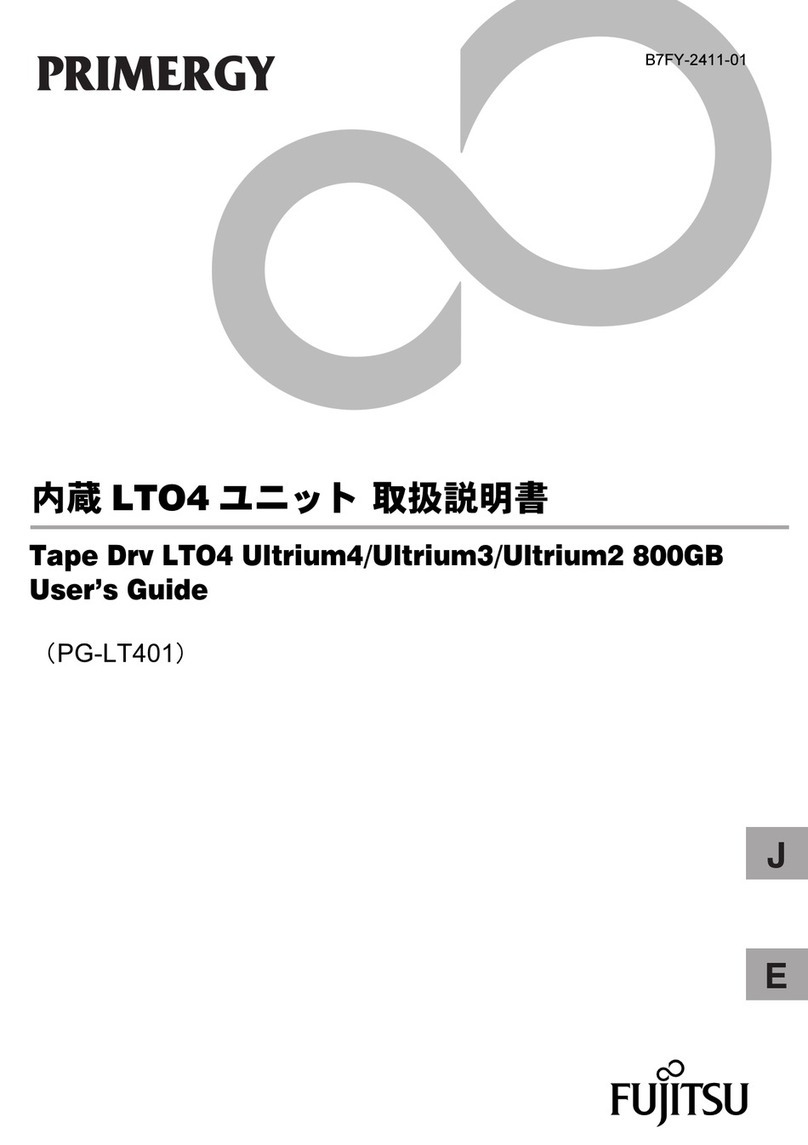 Fujitsu PRIMERGY LTO4 user guide
