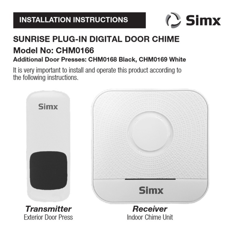 SImx CHM0166 installation instructions