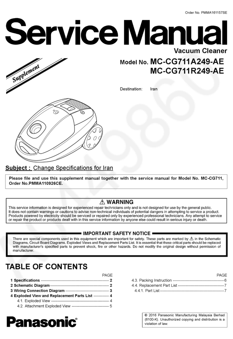 Panasonic MC-CG711A249-AE User manual