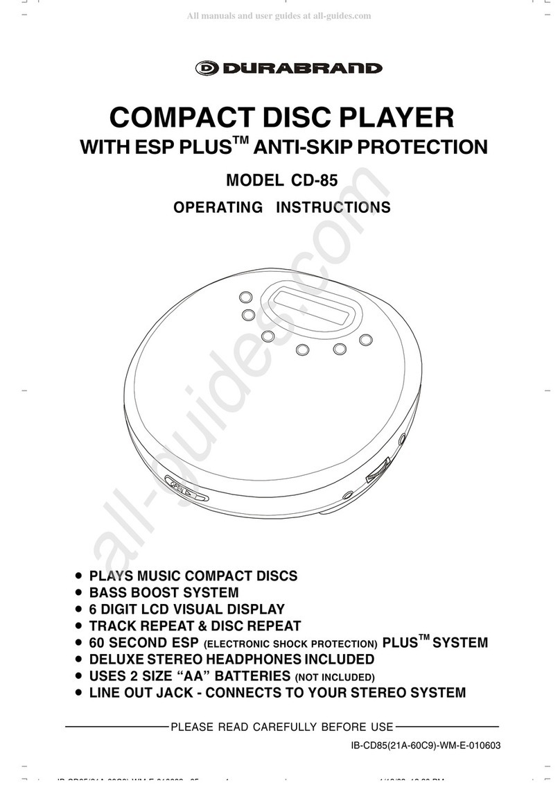 Durabrand CD-85 User manual
