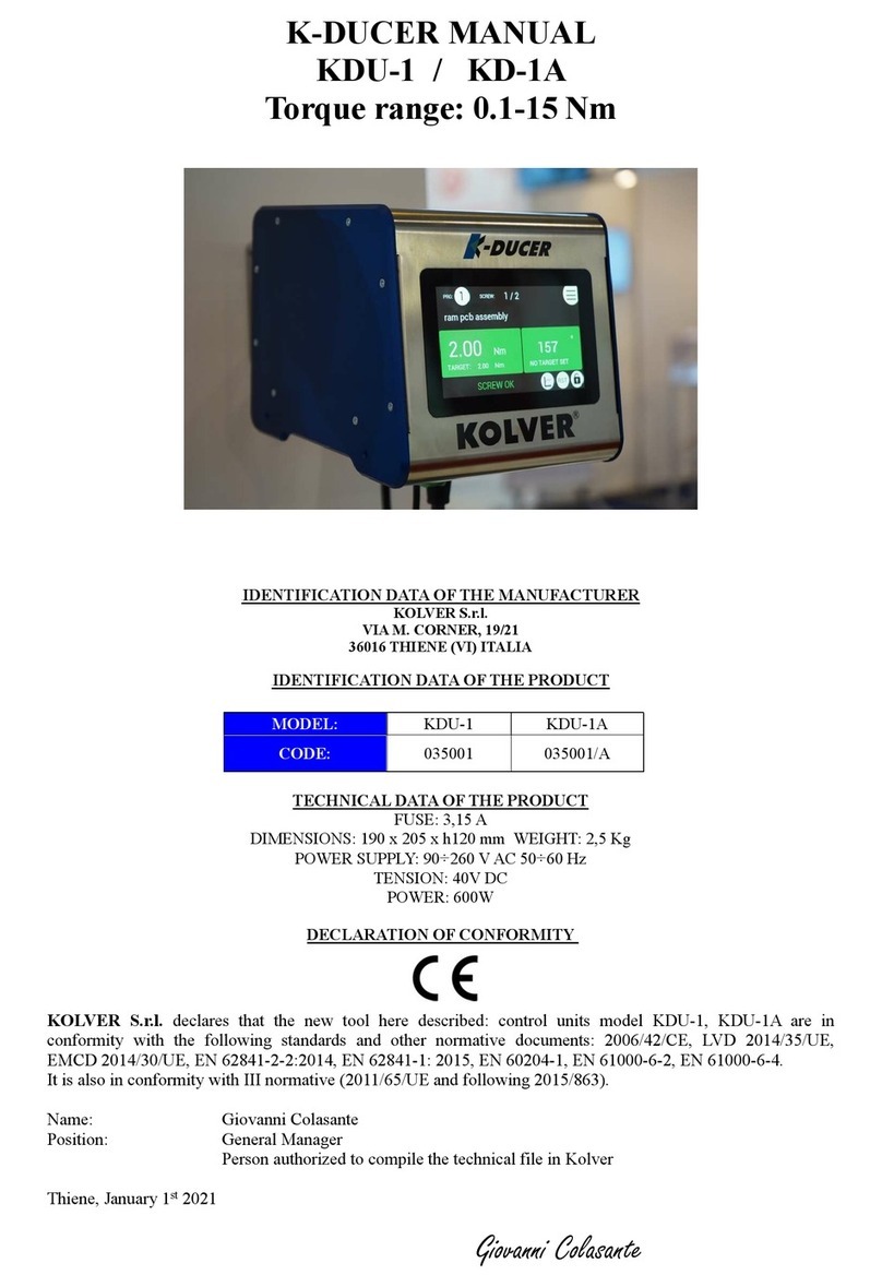 Kolver 035001 manual