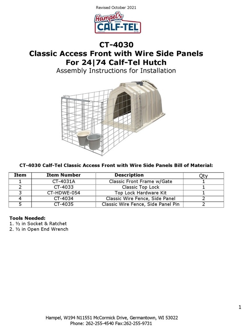 Hampel's CALF-TEL CT-4030 quick start guide