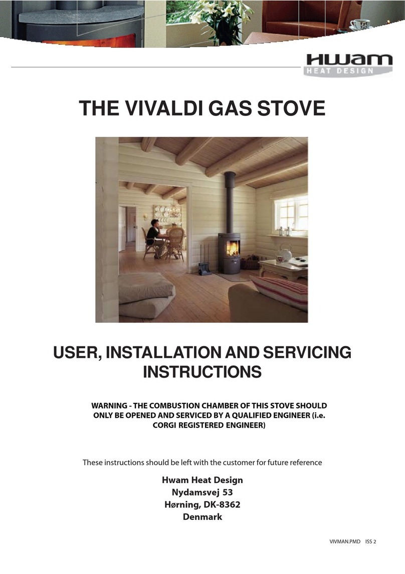 HWAM Vivaldi User, installation and servicing instructions HWAM Vivaldi User, installation and servicing instructions