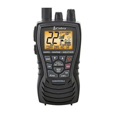 Cobra MR HH450 DUAL User manual Cobra MR HH450 DUAL User manual