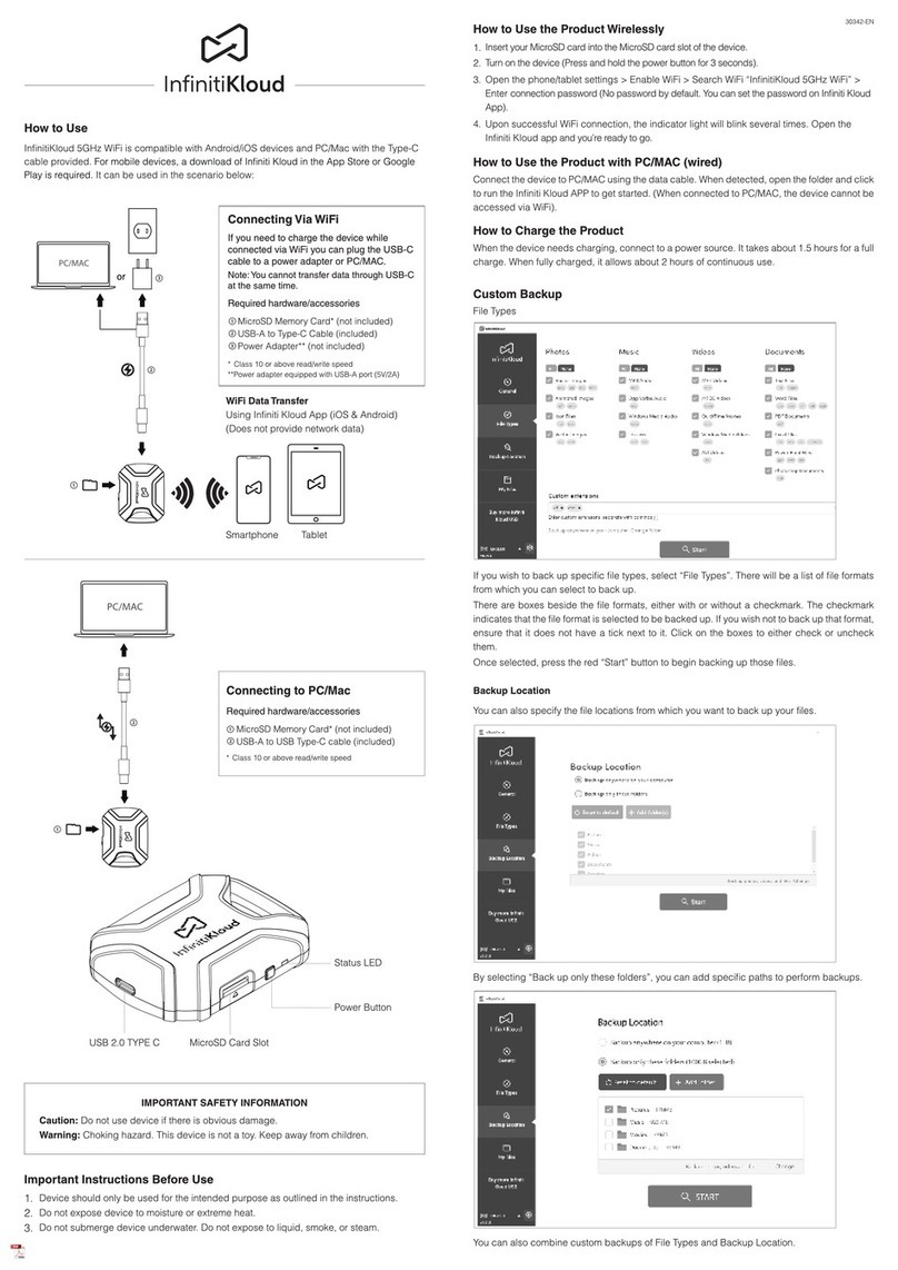 InfinitiKloud 30342 quick start guide