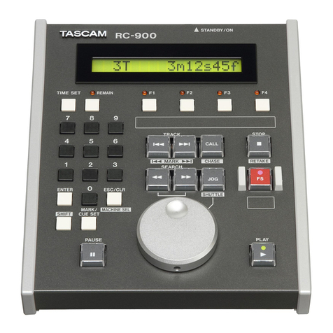 Tascam RC-900 User manual