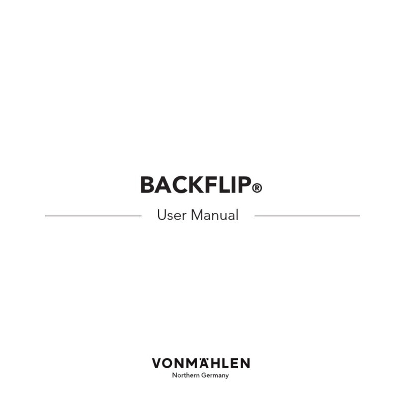 VONMÄHLEN BACKFLIP User manual VONMÄHLEN BACKFLIP User manual