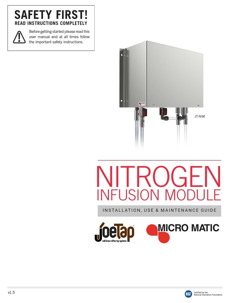 MICROMATIC JoeTap JT-NIM Installation, use & maintenance guide MICROMATIC JoeTap JT-NIM Installation, use & maintenance guide