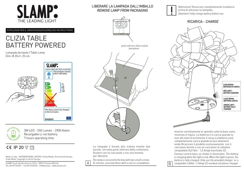 slamp: Clizia Table Assembling instructions