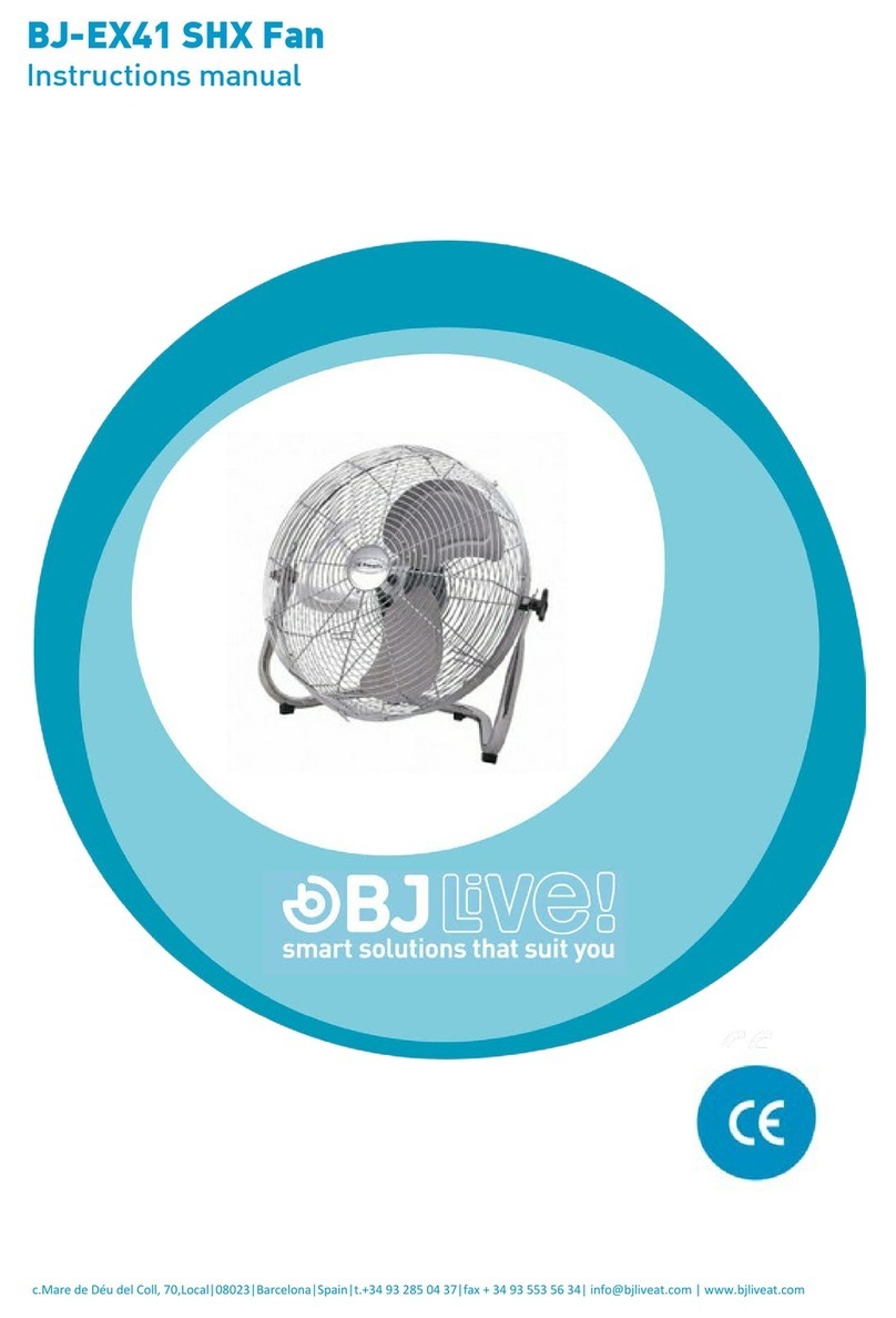 BJ Live SHX Fan User manual