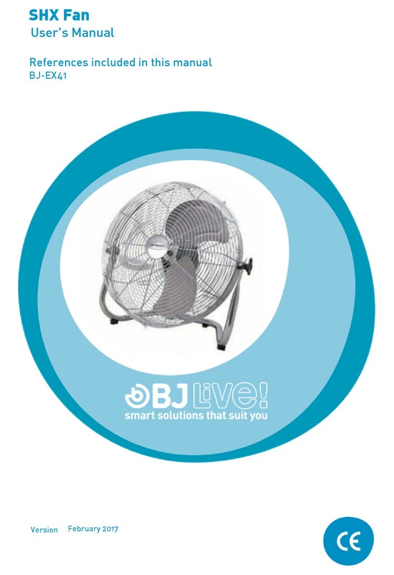 BJ Live SHX Fan user manual