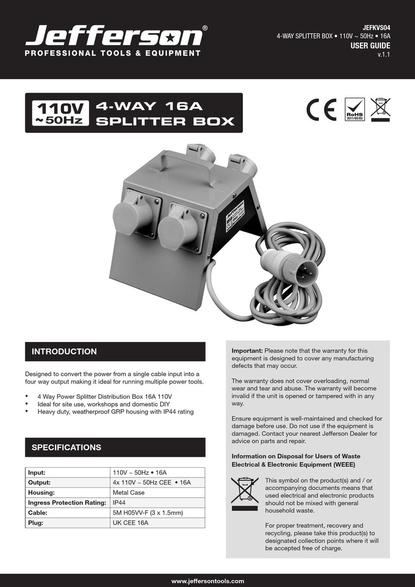 Jefferson Professional Tools & Equipment JEFKVS04 user guide