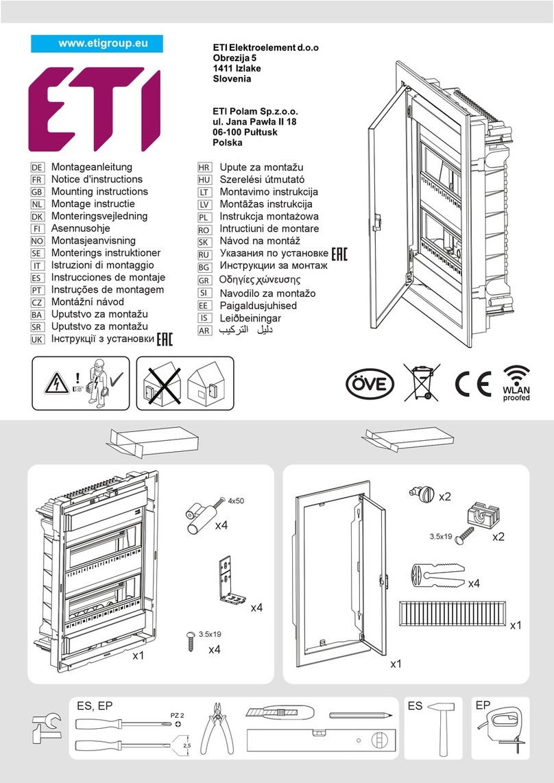 ETI ECG14 Mounting instructions