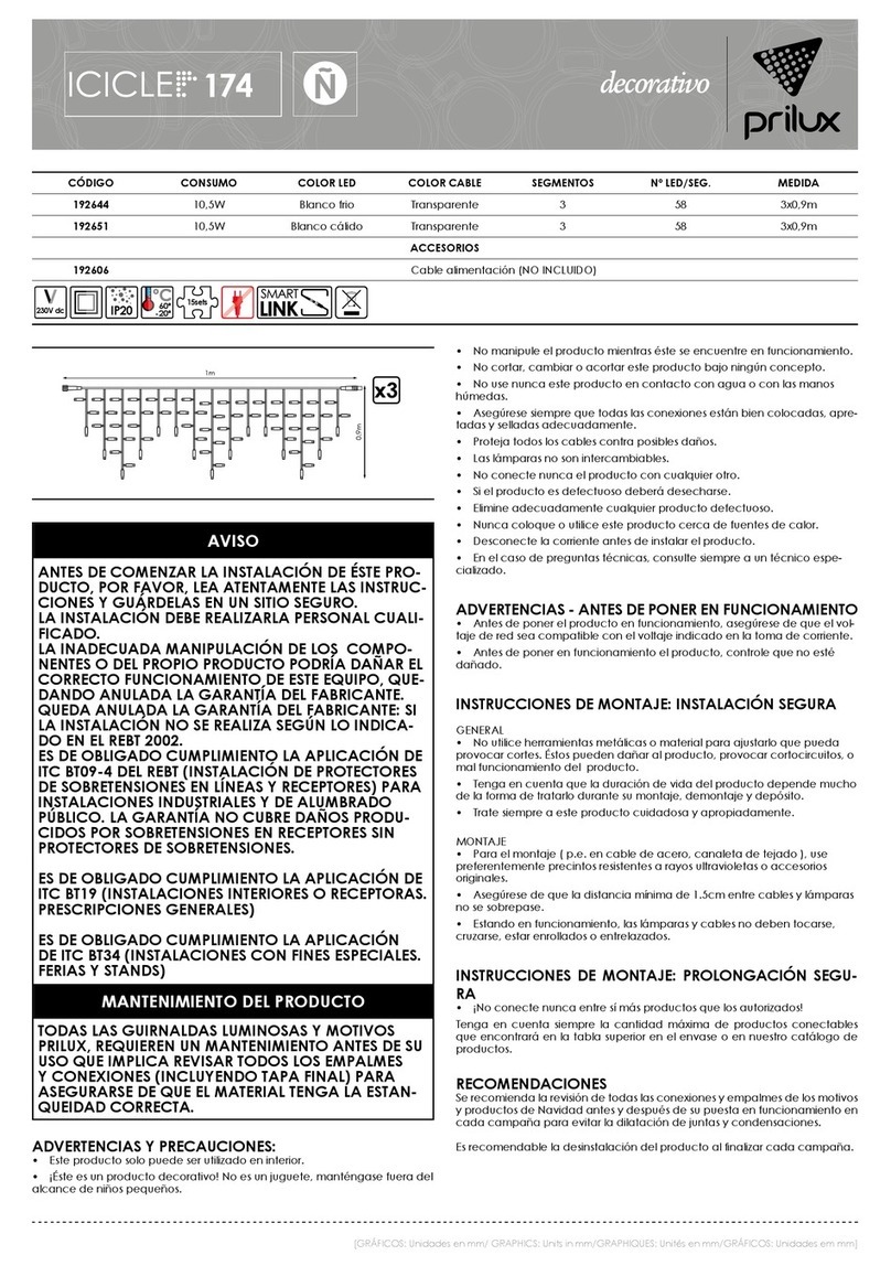 Prilux decorativo ICICLE 174 User manual