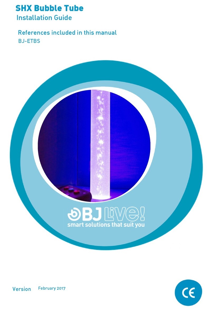 BJ Live SHX Bubble Tube User manual
