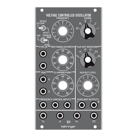 Behringer 921 User manual