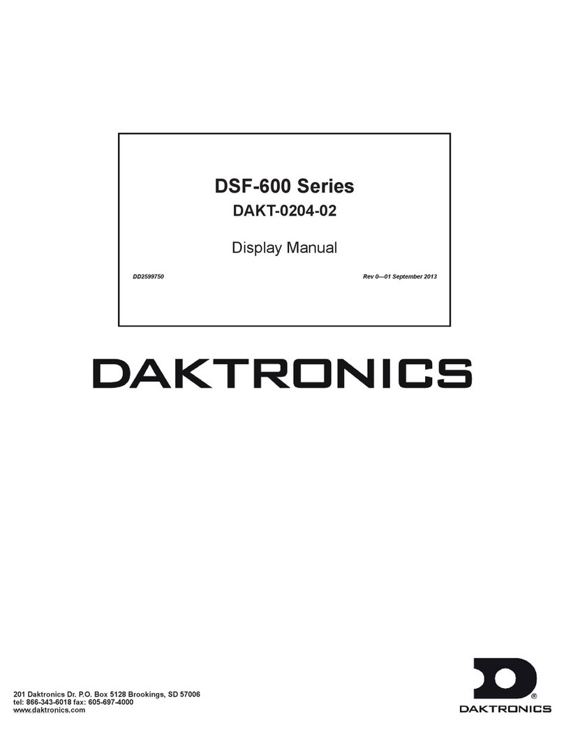 Daktronics DSF-600 Series User manual