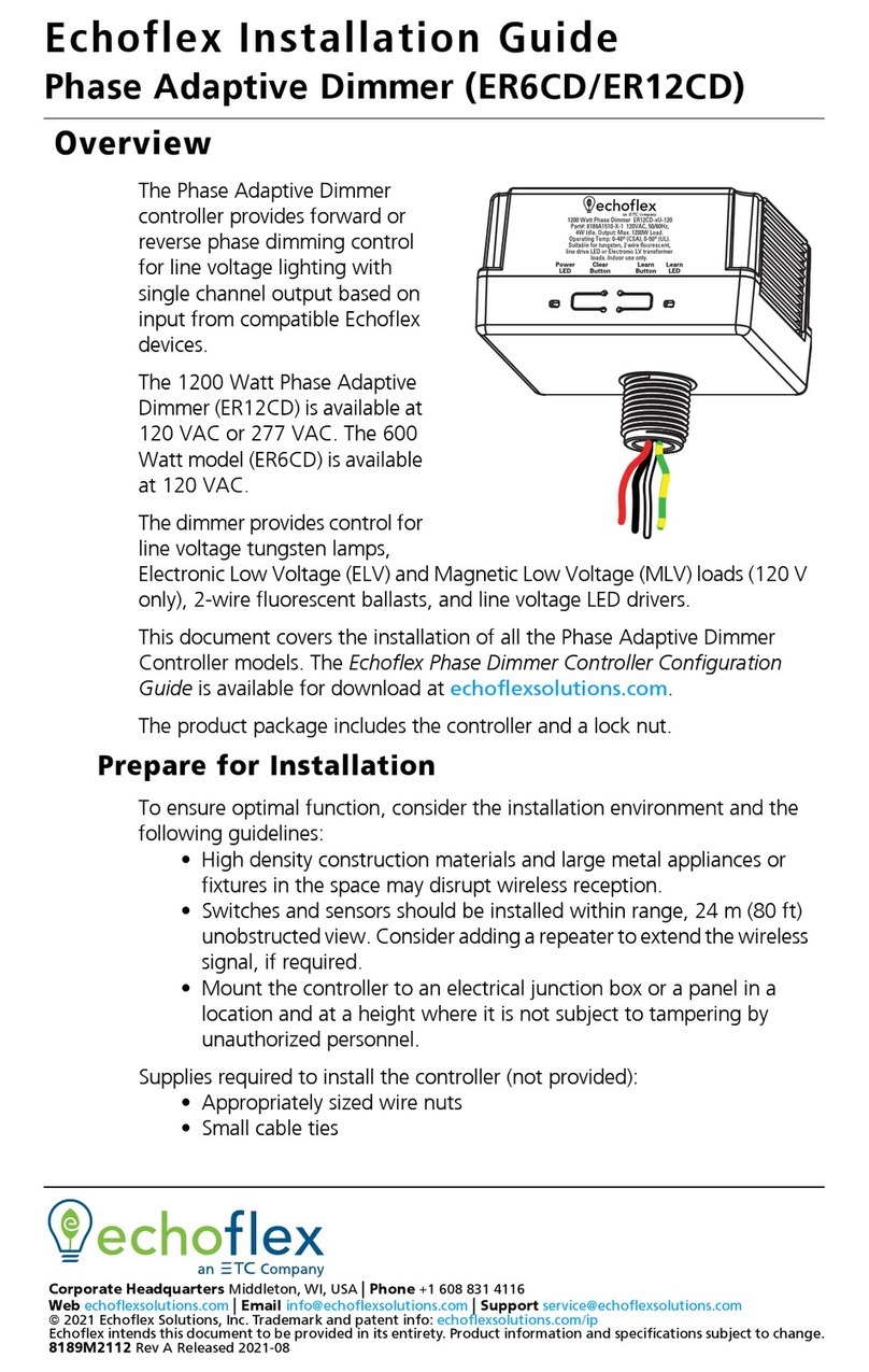 ETC Echoflex ER6CD installation guide