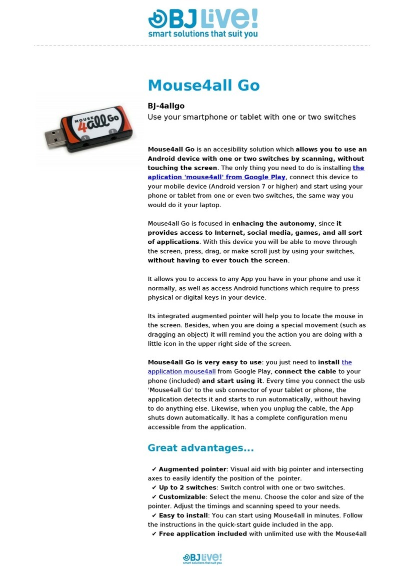 BJ Live Mouse4all Go manual