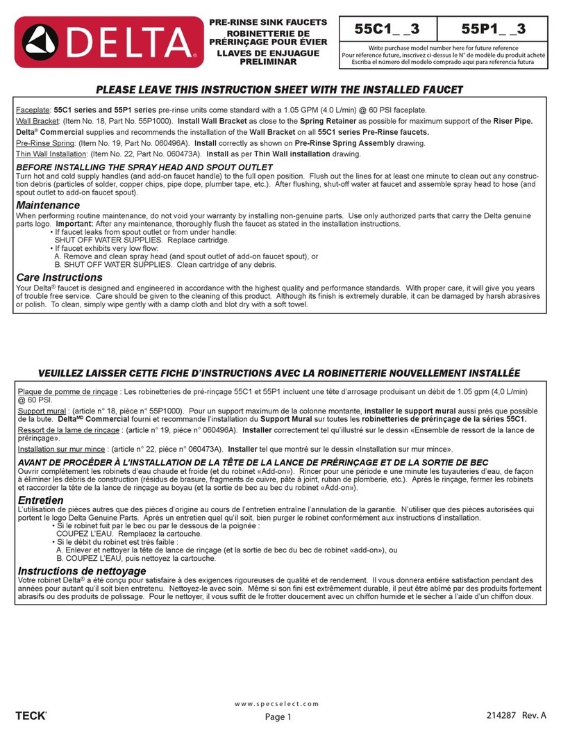 Delta 55C1 3 Series User manual