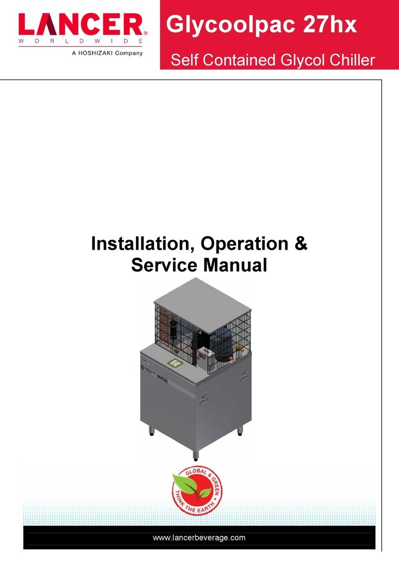 Hoshizaki Lancer Glycoolpac 27hx Installation, operation & service manual