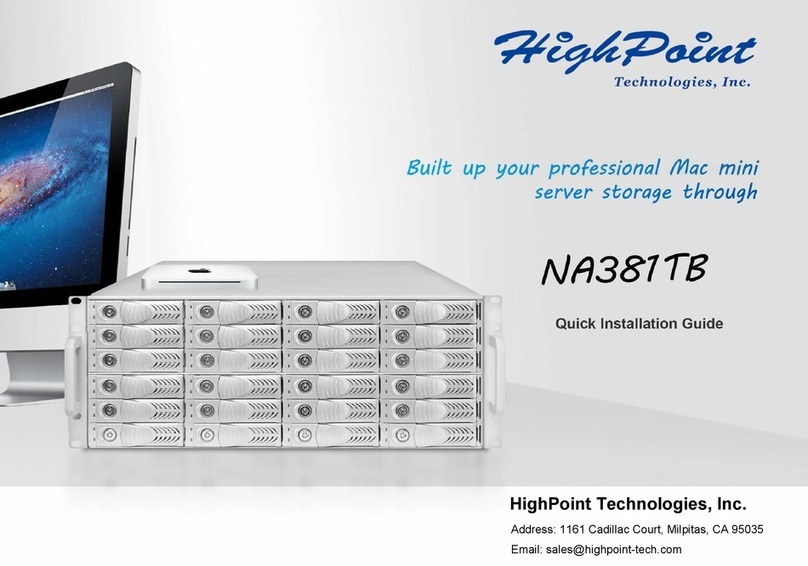 HighPoint NA381TB User manual