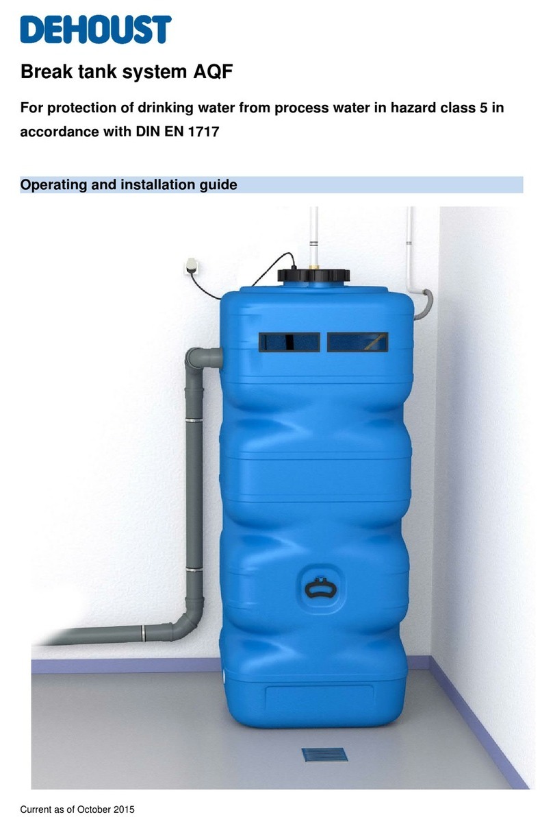 DEHOUST AQF 570/5 Operating and installation guide