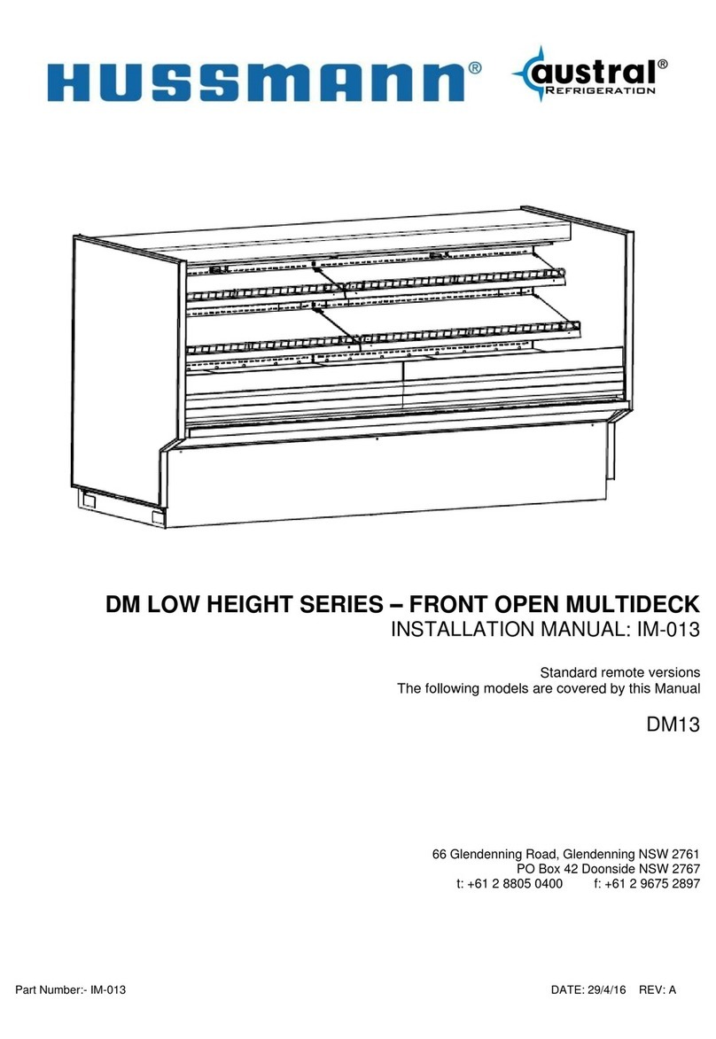 Hussmann DM LOW HEIGHT Series User manual
