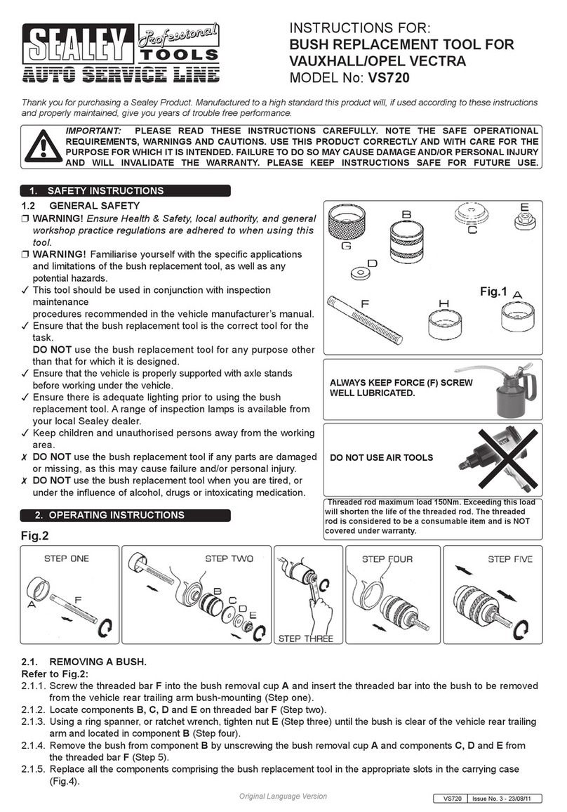 Sealey AUTO SERVICE VS720 manual
