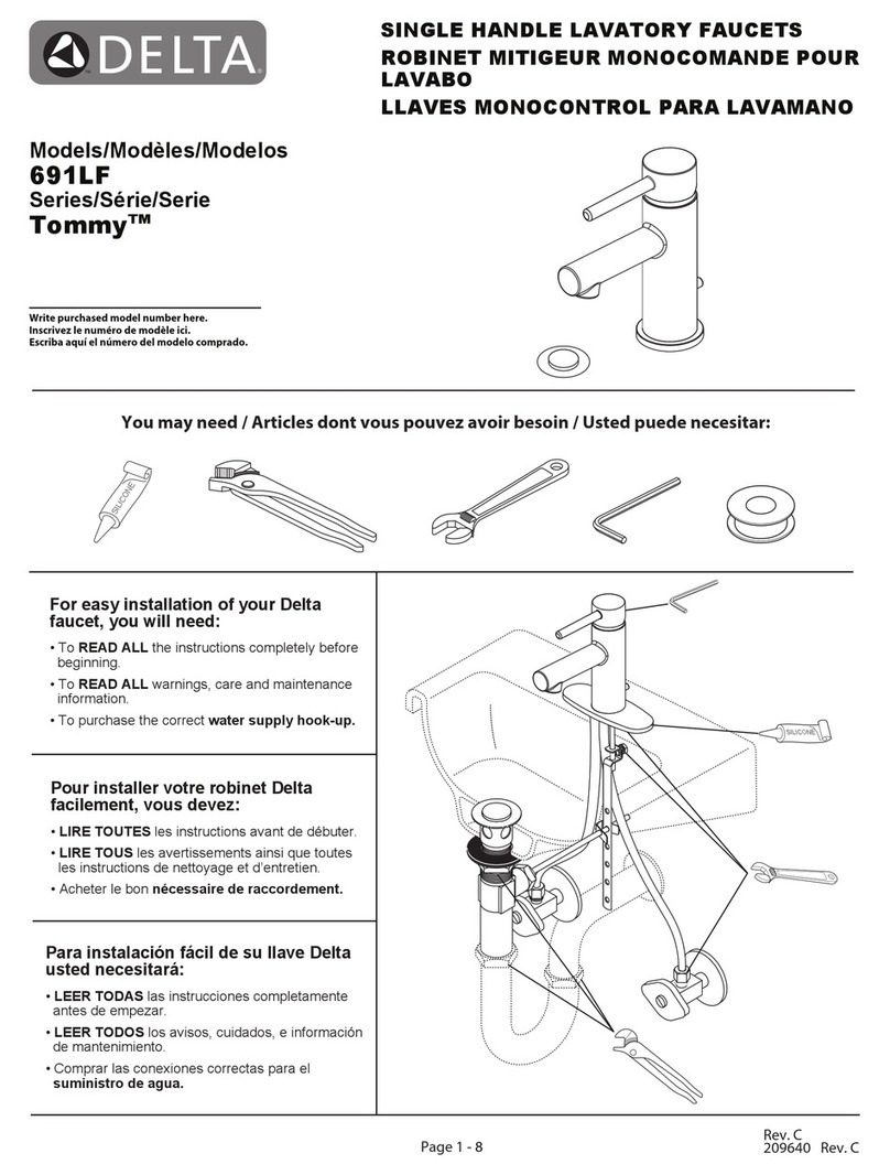 Delta Tommy 691LF User manual