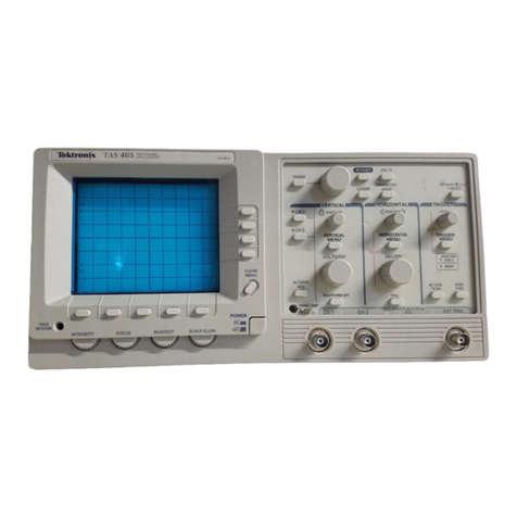 Tektronix TAS 465 User manual