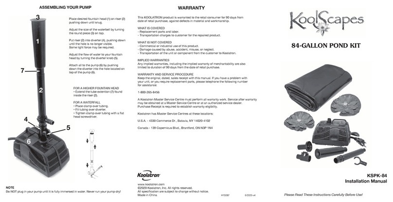 KoolScapes KSPK-84 installation manual