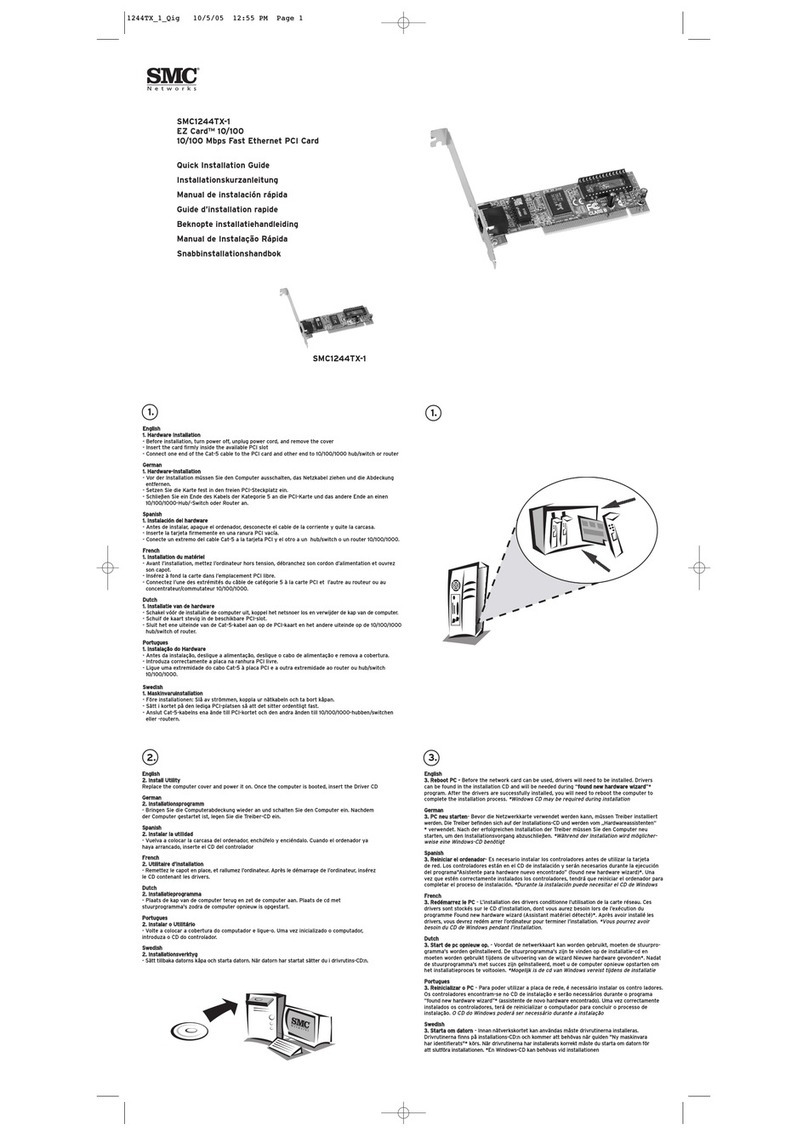 SMC Networks EZ Card SMC1244TX-1 User manual