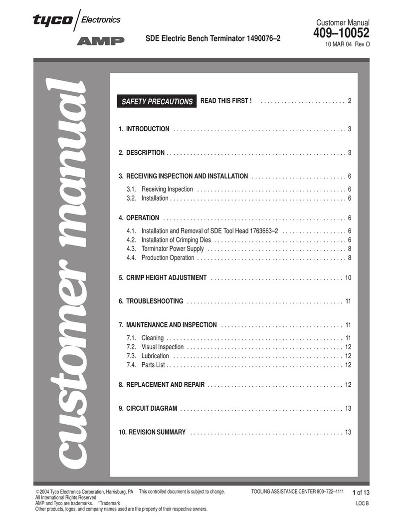 Tyco Electronics 409-10052 Customer's manual