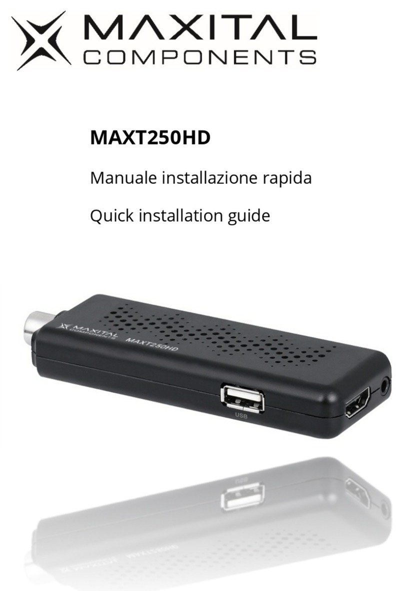Maxital MAXT250HD Quick installation guide