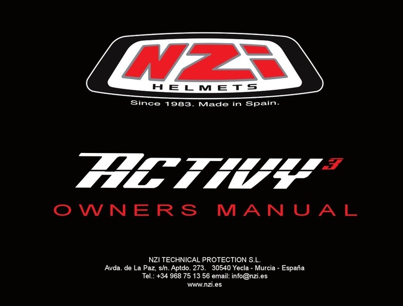 NZI Helmets Activy 3 owner's manual
