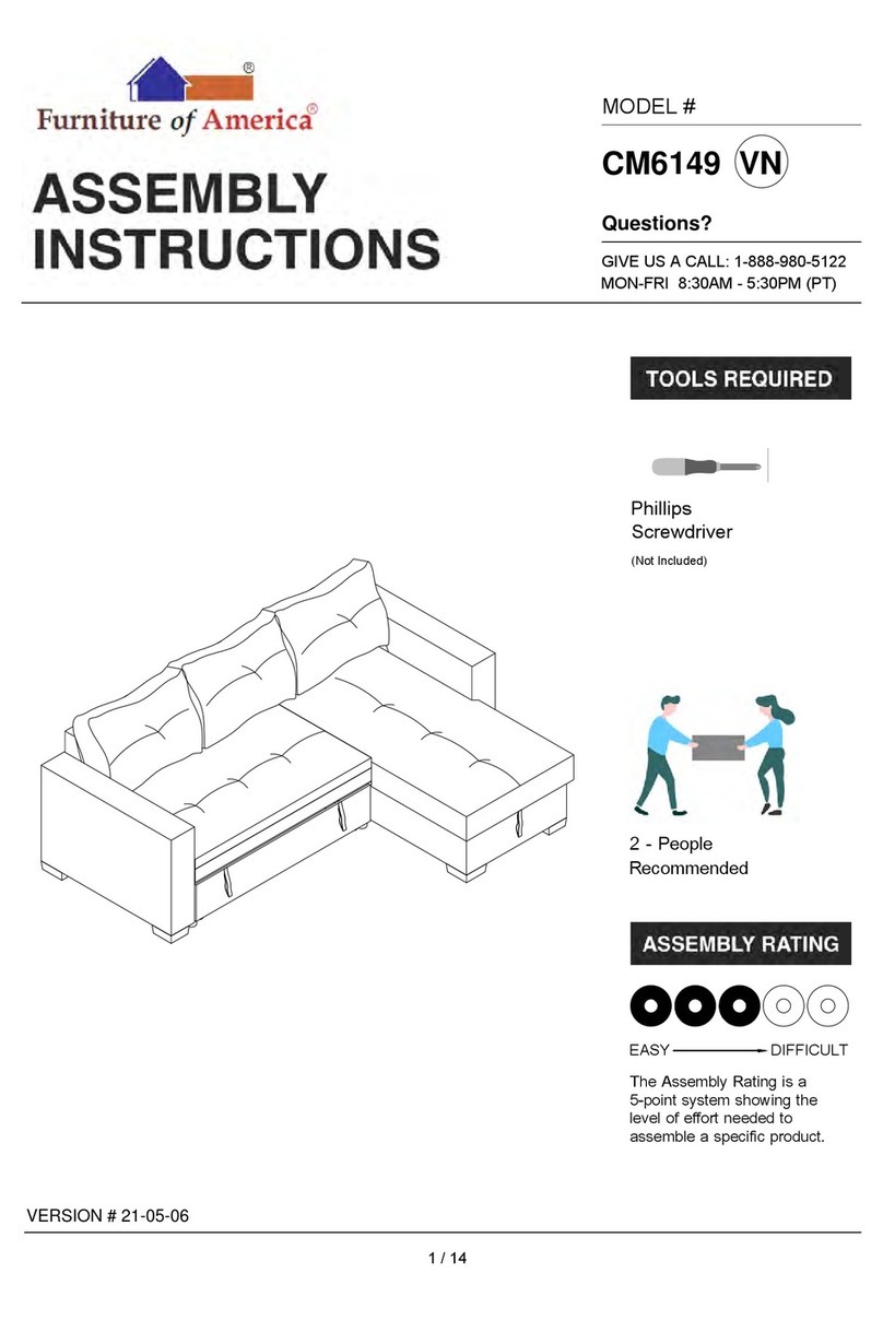 Furniture of America CM6149 Assembly instructions