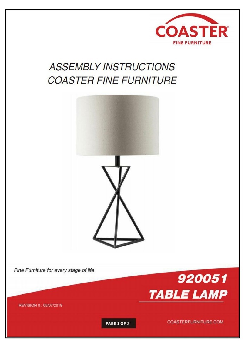 Coaster 920051 Assembly instructions