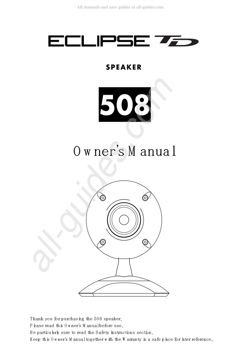 Eclipse TD 508 User manual