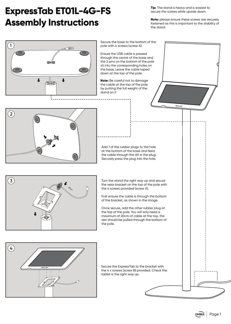 OMBEA ExpressTab ET01L-4G-FS Assembly instructions
