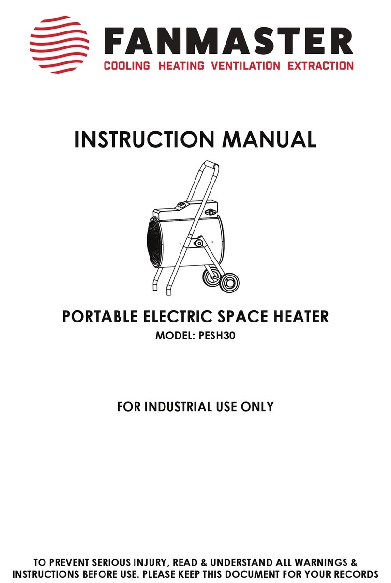 Fanmaster PESH30 instruction manual
