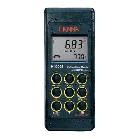 Hanna Instruments HI 9026 User manual