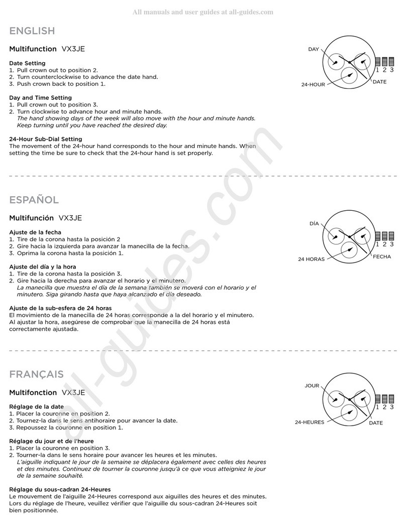 Relic VX3JE User manual