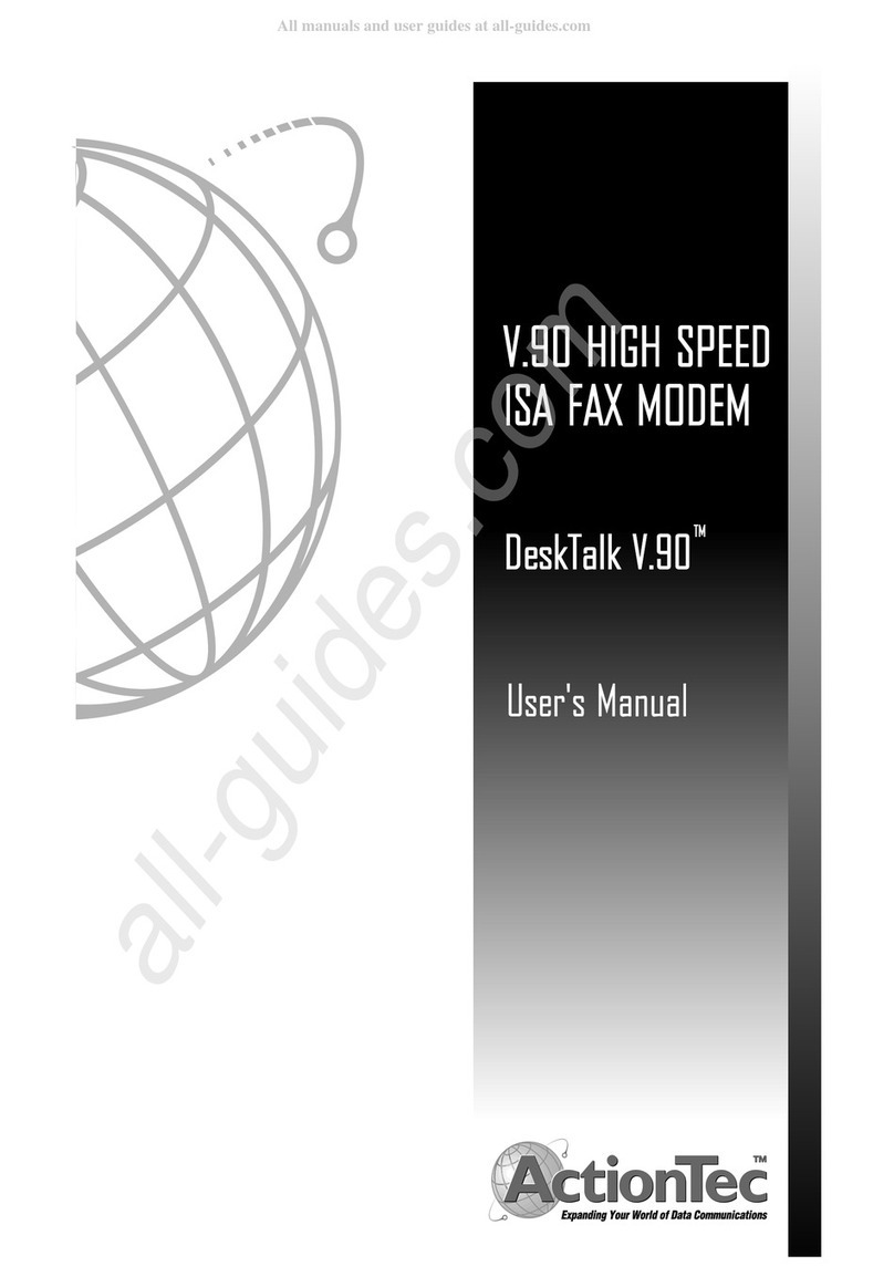 ActionTec DeskTalk V.90 User manual